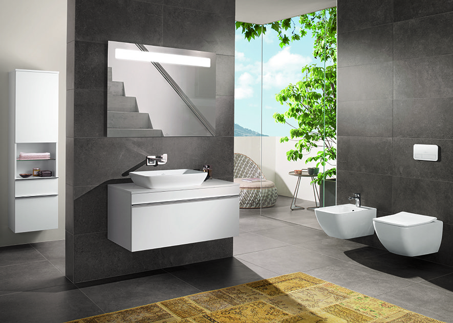 Current bathroom style of the Villeroy & Boch Venticello collection