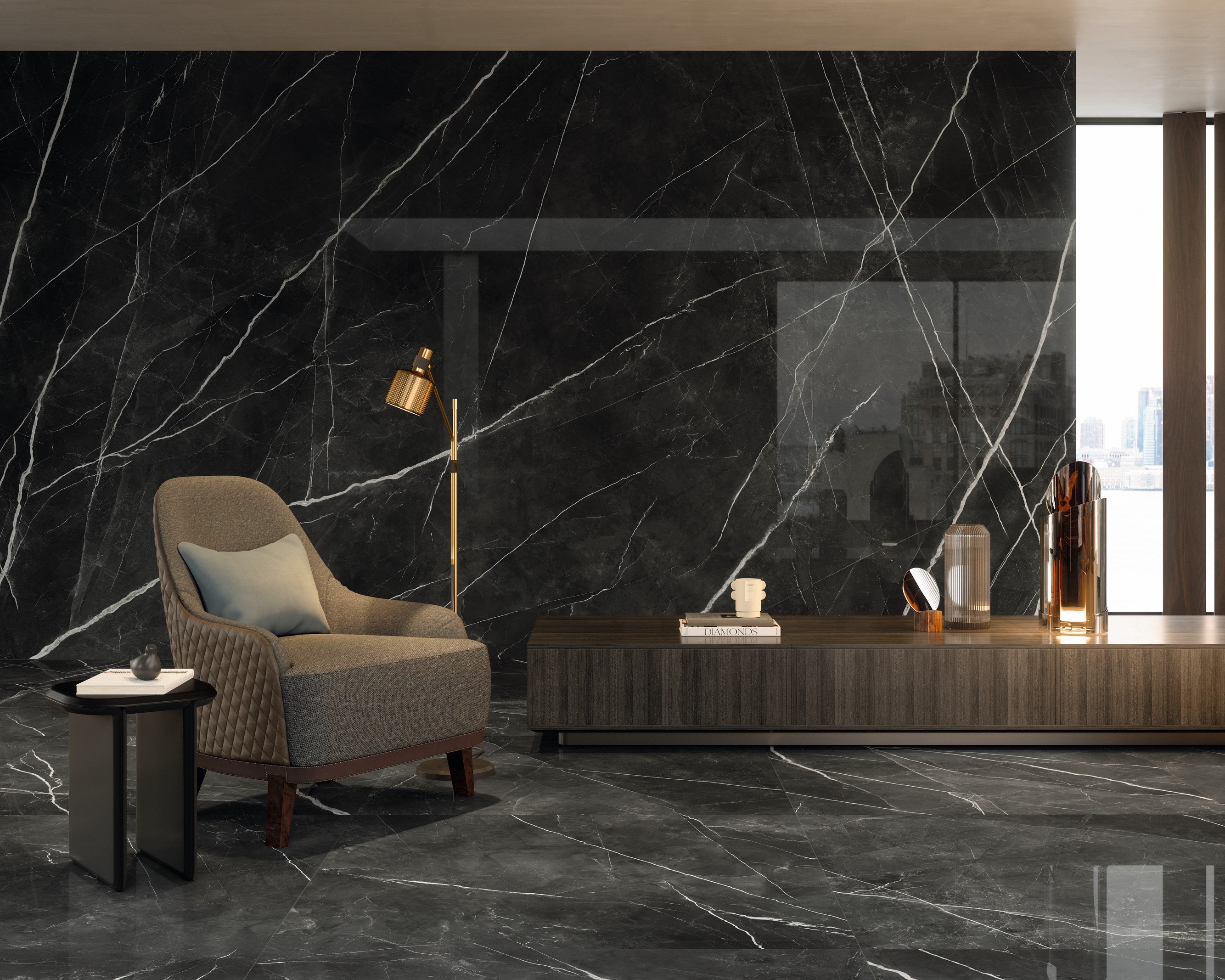 Large-format tiles are highly regarded for their ability to create uninterrupted visual surfaces.