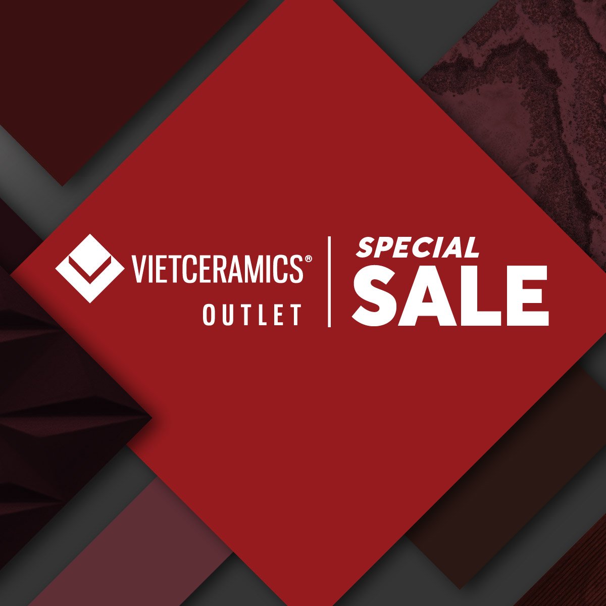 VIETCERAMICS OUTLET – ƯU ĐÃI 30% - GẠCH NHẬP KHẨU CHÂU ÂU