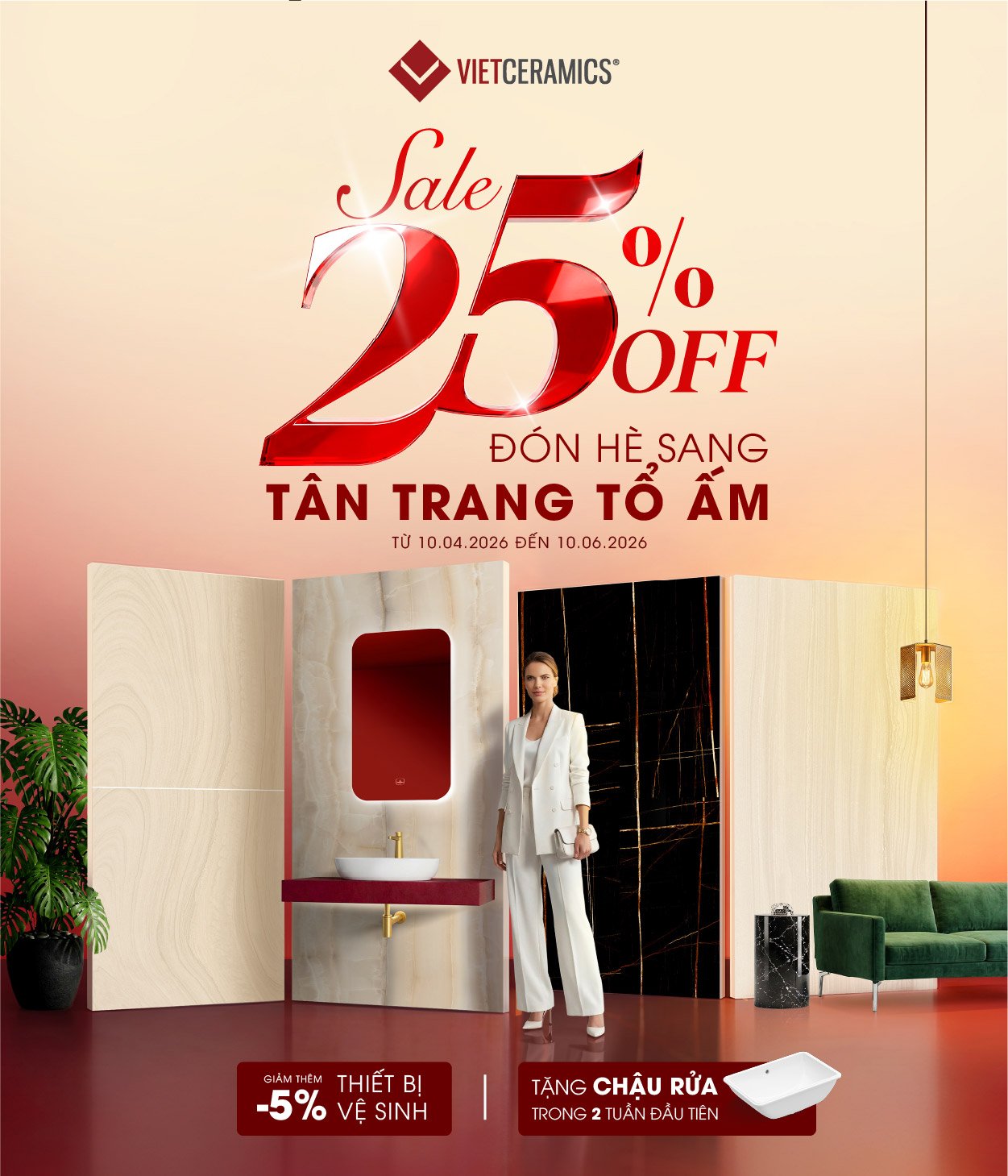 ĐÓN HÈ SANG TÂN TRANG TỔ ẤM - ƯU ĐÃI 25%