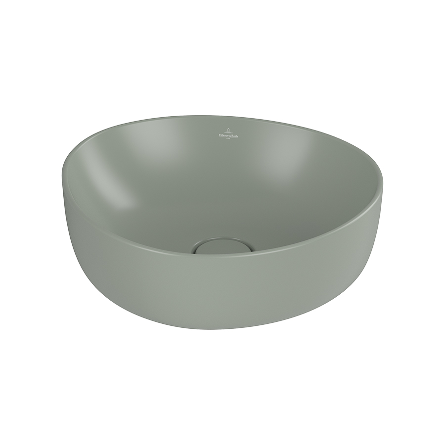 Villeroy & Boch Antao Surface-mounted washbasin, 400x395x145mm, without overflow, Morning Green CeramicPlus 4A7240R8