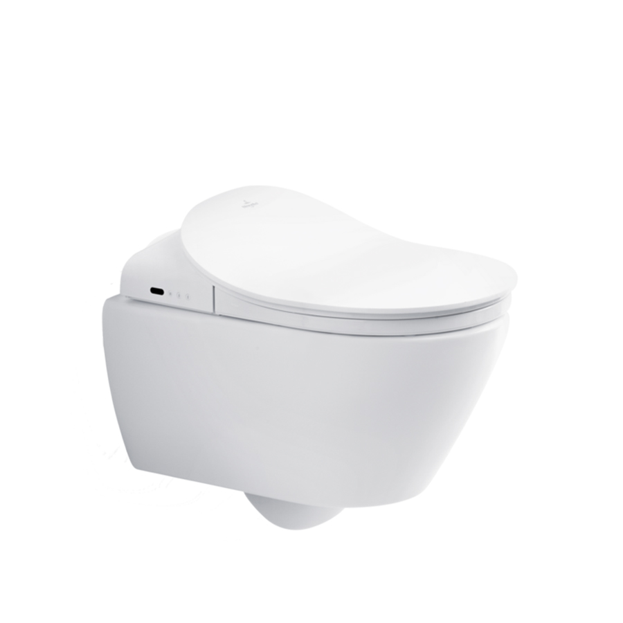 Villeroy & Boch Subway 2.0 Washdown toilet, rimless, wall-mounted, with DirectFlush, White Alpin CeramicPlus 5614R5R1P