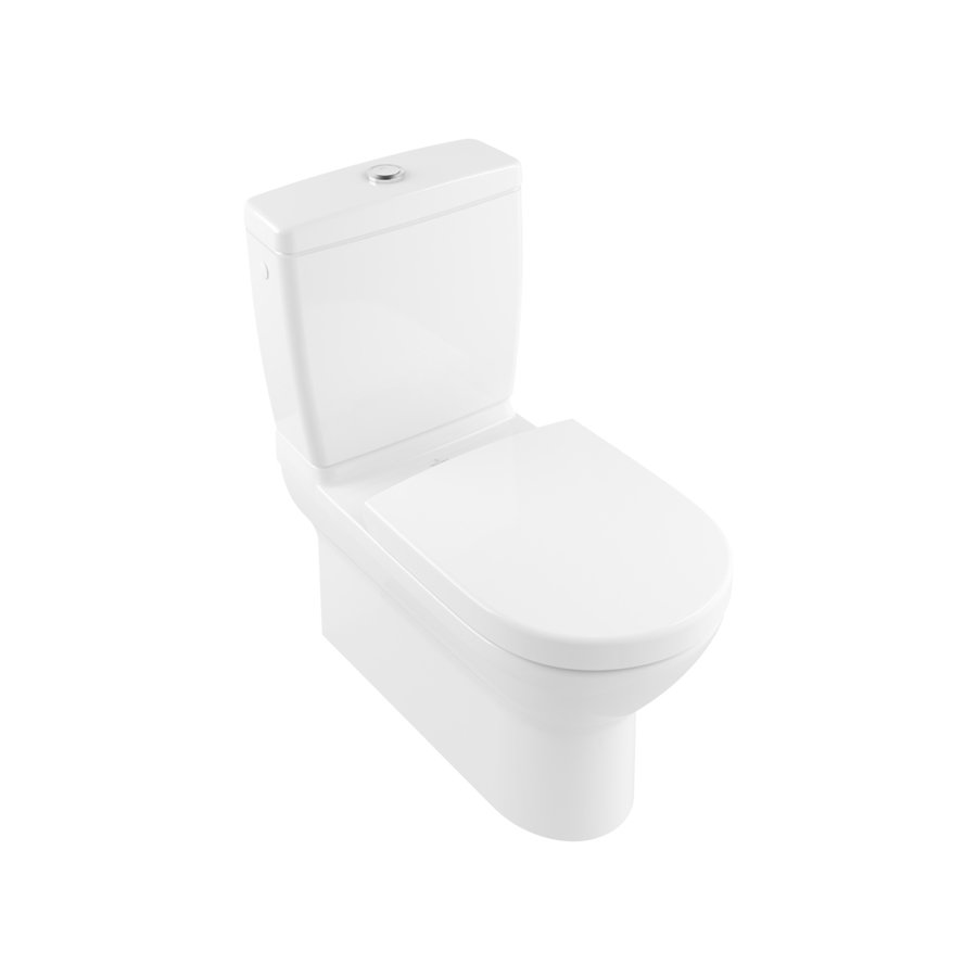 Villeroy & Boch O.novo Washdown toilet for close-coupled WC-suite, floor-standing, White Alpin 56481001