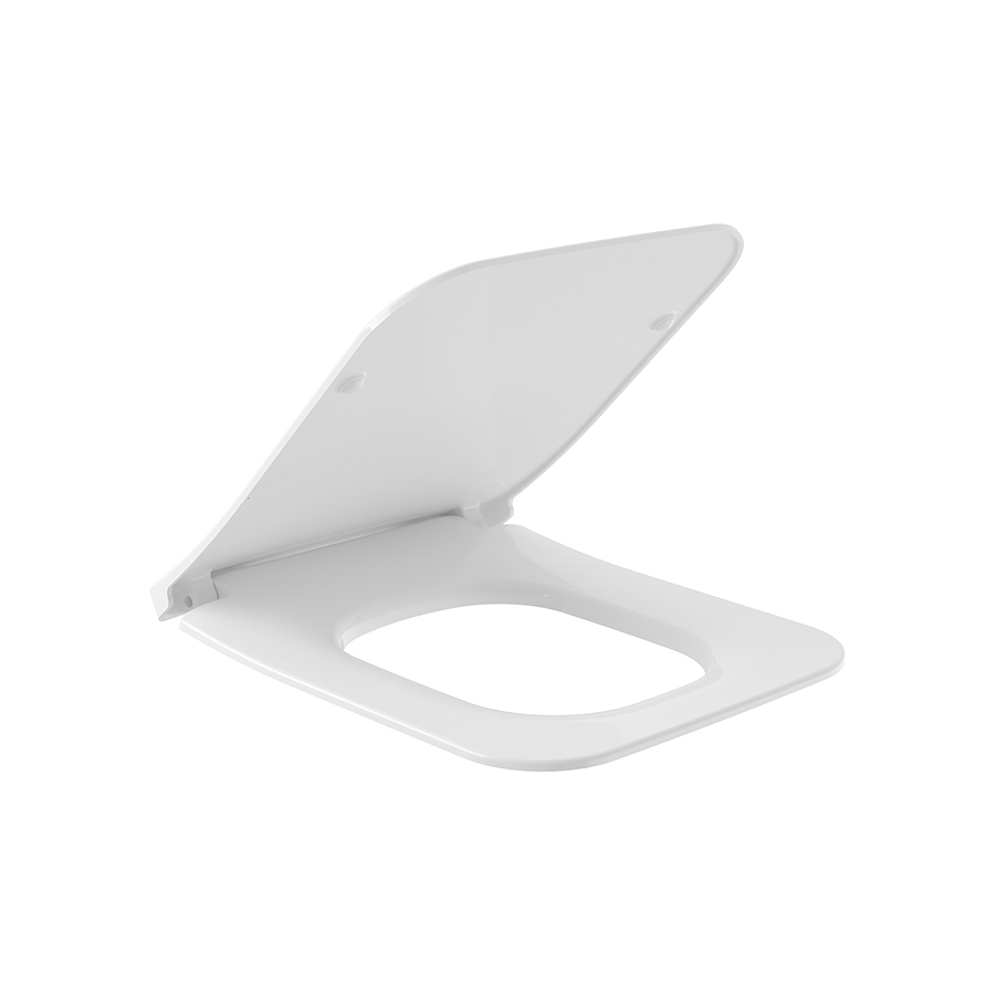 Villeroy & Boch Venticello Toilet seat and cover SlimSeat LINE (Sandwich), with automatic lowering mechanism (SoftClosing), with removable seat (QuickRelease), White Alpin 9M80S101
