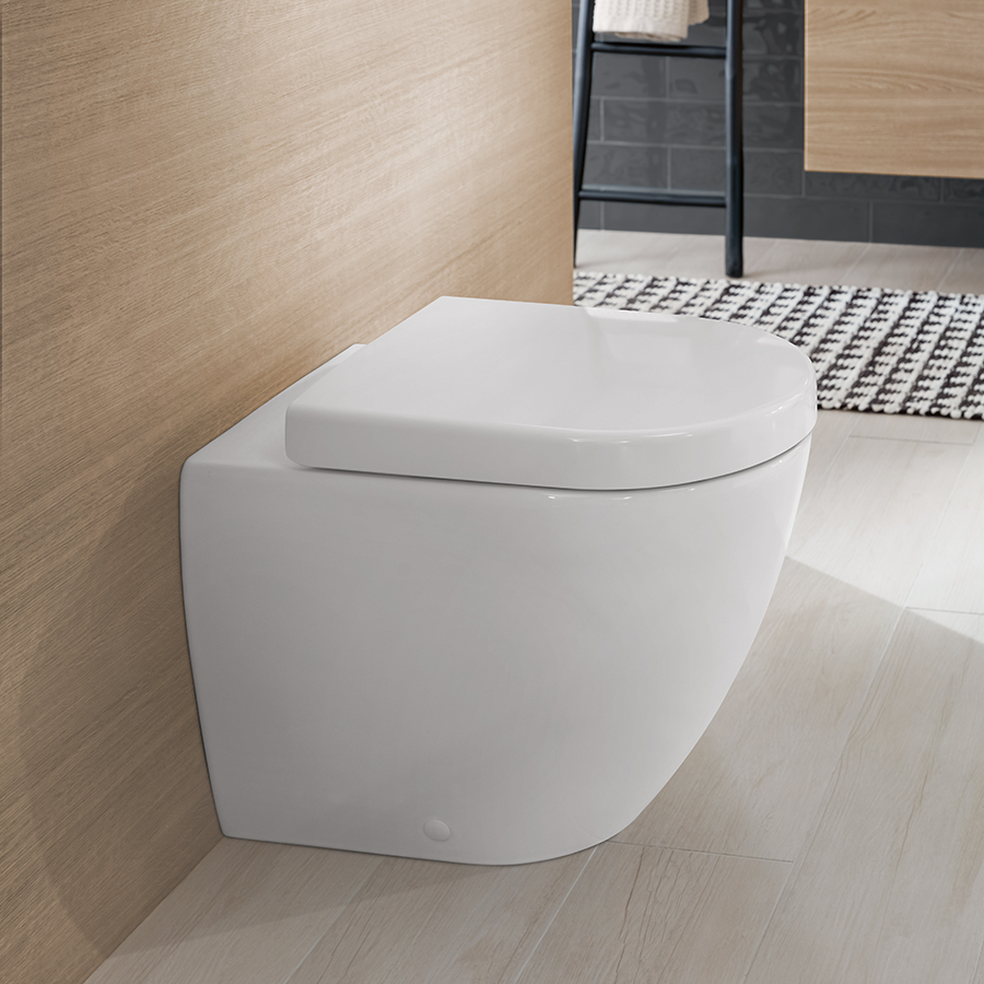 Villeroy & Boch Subway 2.0 Washdown toilet, rimless, floor-standing, with DirectFlush, White Alpin 5602R001