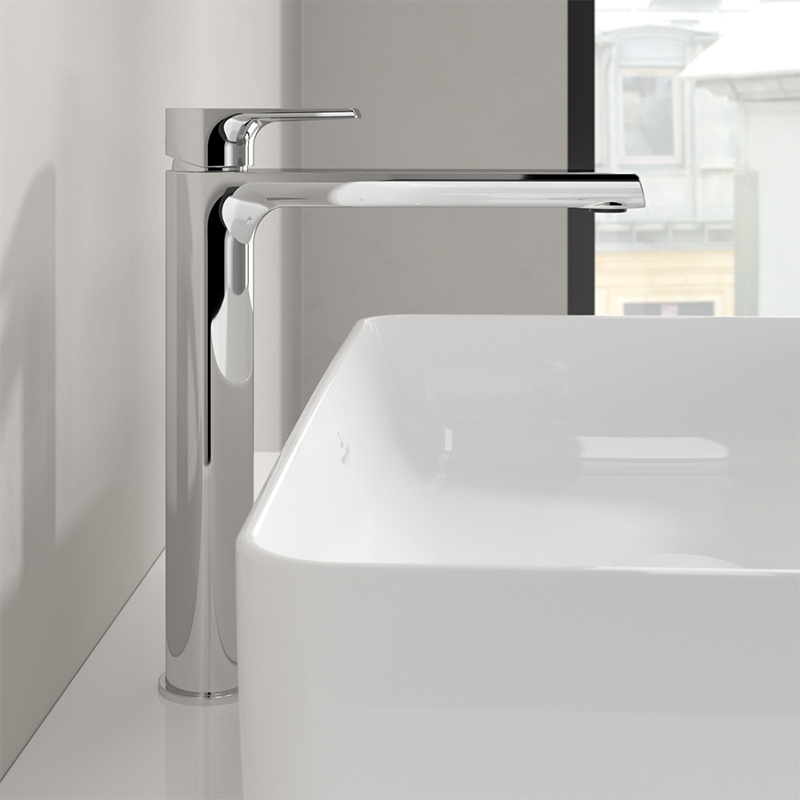 Vòi chậu rửa một lỗ thân cao gắn bàn Villeroy & Boch Liberty TVW10700500061