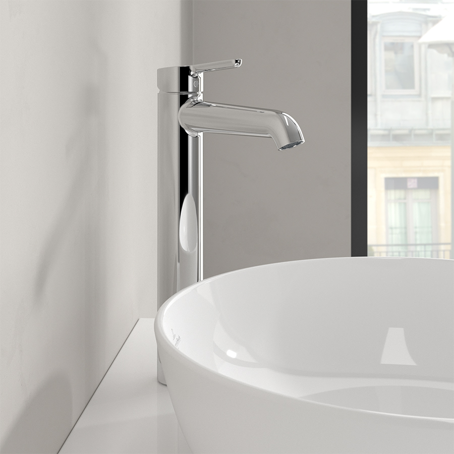 Villeroy & Boch Skyla Tall single-lever basin mixer without waste, Chrome TVW11600300061