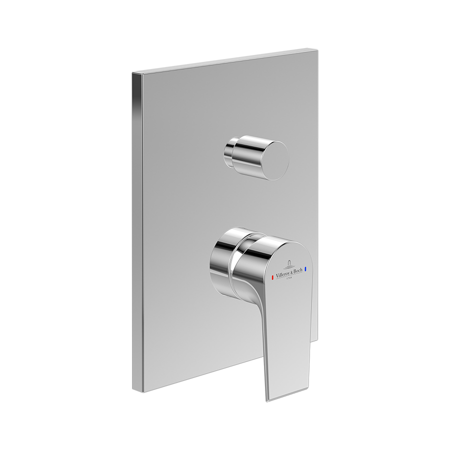 Mặt nạ điều khiển sen tắm hai chức năng gắn tường Villeroy & Boch Liberty TVS10700500061