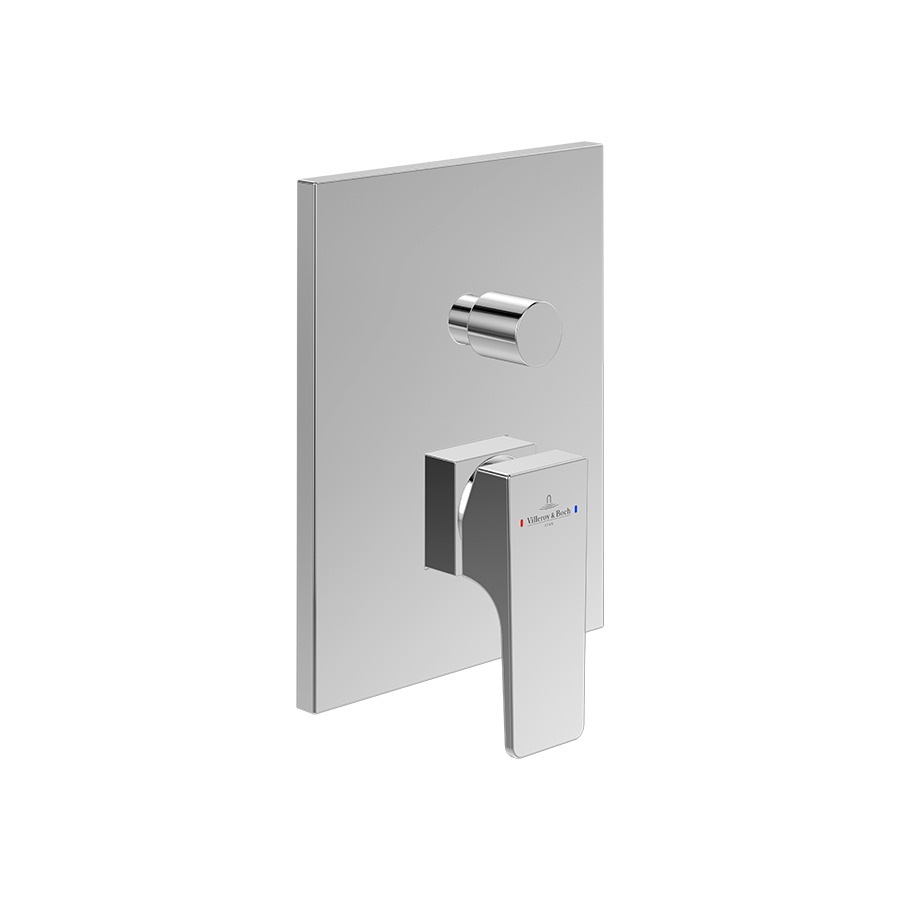 Mặt nạ điều khiển sen tắm hai chức năng gắn tường Villeroy & Boch Architectura Square TVS12500300061